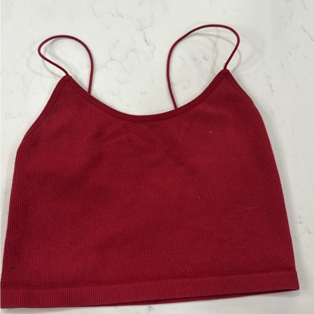 Essentials Red Women's Camisole Top
